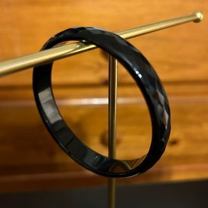 ♠️ Diamond Faceted Bangle- Rare large size 8”